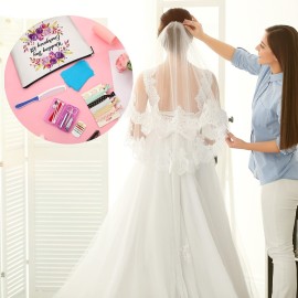 Floral Wedding Emergency Kit for Bride Wedding Survival Set with Makeup Bag, Bridal Shower Kit Gift Present Fun Engagement Present for Bride Emergency Supplies(Elegant Series) Floral Wedding Emergency Kit for Bride Wedding Survival Set with Makeup Bag, Bridal Shower Kit Gift Present Fun Engagement Present for Bride Emergency Supplies(Elegant Series)