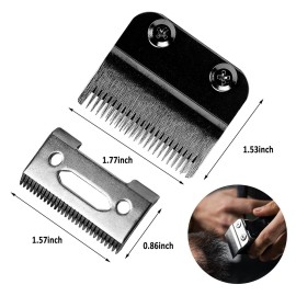 Professional Adjustable Clippers Blades, Carbon Steel Hair Clipper Replacement Blade Compatible with Wahl 8148, Wa!hl Senior Cordless Clipper, Wa!hl Magic Clipper, Pack of 2 (Taper Black) Professional Adjustable Clippers Blades, Carbon Steel Hair Clipper Replacement Blade Compatible with Wahl 8148, Wa!hl Senior Cordless Clipper, Wa!hl Magic Clipper, Pack of 2 (Taper Black)
