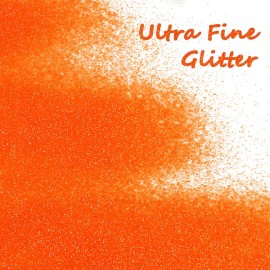 150g Extra Fine Iridescent Glitter, Holographic Ultra Fine Glitter Powder for Resin, Tumblers, Makeup Face Eye Hair Body, Crafts Painting Arts, Nail Art DIY Decoration (Neon Orange)