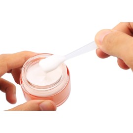 Furnido 4 Pack,1 oz/30ml Pink Glass Face Cream Jar Pot,Empty Thick Glass Cosmetic Cream Jar Container With Rose-Golden Cover,Inner Liners for Moisturizer,Eyeshadow,Makeup Emulsion