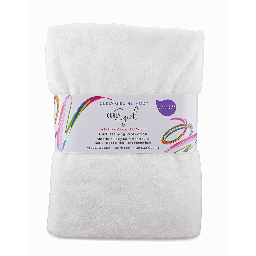 Curly Girl Towel for Women with Curls, Anti-Frizz, Absorbent, Fast Drying, Curly Hair, Microfiber Hair Drying Towel for Curls
