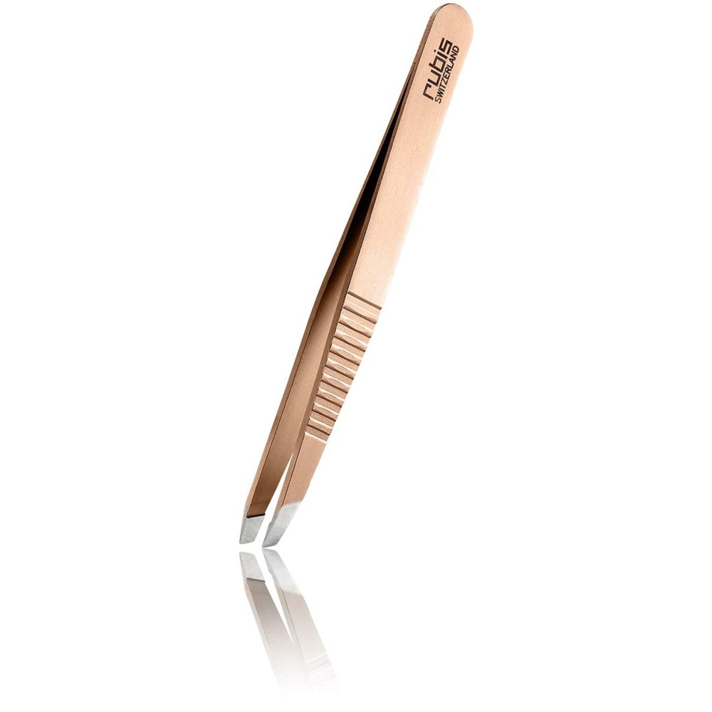 Rubis Tweezers Classic Progrip Red Gold - 1K103PGRG,Rubis Switzerland Swiss Made World Renowned Precision