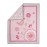5 PCs Pink Floral Nursery Crib Bedding Set Embroidery Birds Flower Baby Girl Cot Bedding Set Quilt + Fitted Sheet + Skirt + Window Valance + Changing Pad Sheet