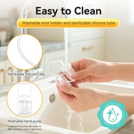 Pumpinose Nasal Aspirator for Baby and Toddler Nose Clearing with Hand Pump and Non-Invasive Tip for Quick, Quiet Suction, Co-Branded with CHIBOJI