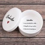 kullder Godmother Mothers Day from Godchild, Godparent Gifts, Baptism Keepsake for Godmother from Goddaughter Godson, Birthday Gift for Godmother from Godchild, Best Godmother Ever