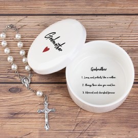 kullder Godmother Mothers Day from Godchild, Godparent Gifts, Baptism Keepsake for Godmother from Goddaughter Godson, Birthday Gift for Godmother from Godchild, Best Godmother Ever