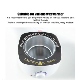 10pcs Professional Wax Warmer Collar, Wax Heater Protective Ring Accessory for Most Standard Size Wax Heaters ()