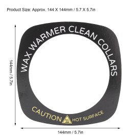 10pcs Professional Wax Warmer Collar, Wax Heater Protective Ring Accessory for Most Standard Size Wax Heaters ()