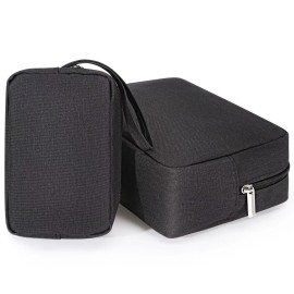 2 Pieces Small Zippered Pouch, Portable Electronics Organizer, Toiletry Carry Bag Mini Cosmetic Makeup Bag, Coin Purse Wallet, Make up Case for Purse,Storage Bag Travel Accessories, Small Packing Cube