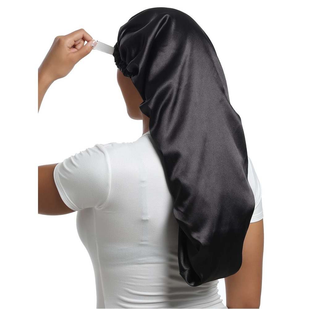 SAYMRE Satin Bonnet Silky Sleep Cap,Adjustable Hair Bonnet for Braids Curly Hair SAYMRE Satin Bonnet Silky Sleep Cap,Adjustable Hair Bonnet for Braids Curly Hair
