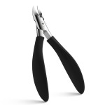 FVION Toenail Clippers, Professional Thick & Ingrown Toe Nail Clippers for Men & Seniors, Velvet-Soft Handle Toenail Cutter/Colorful Nail Clippers, High Grade Stainless Steel