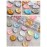 EBANKU 24 Grid Holographic Nail Art Flakes, Foil Glitter Sequins Confetti Gold Silver Irregular Mirror Effect Acrylic Powders Paillette for Nail Decoration