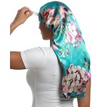SAYMRE Satin Bonnet Silky Sleep Cap,Adjustable Hair Bonnet for Braids Curly Hair