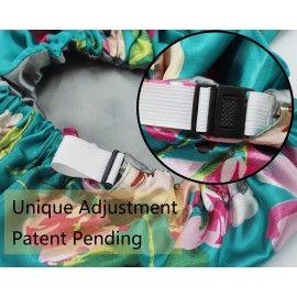 SAYMRE Satin Bonnet Silky Sleep Cap,Adjustable Hair Bonnet for Braids Curly Hair SAYMRE Satin Bonnet Silky Sleep Cap,Adjustable Hair Bonnet for Braids Curly Hair