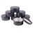 3 oz.Tins Black Aluminum Metal Tin Round Screw Top Lid Containers Jars Metal Storage Tin Jars Aluminum Tin Cans Travel Storage Tins,for Lip Balm DIY Cosmetics Salves, 3oz./3 Ounce/90 ML,18 Pack
