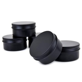 3 oz.Tins Black Aluminum Metal Tin Round Screw Top Lid Containers Jars Metal Storage Tin Jars Aluminum Tin Cans Travel Storage Tins,for Lip Balm DIY Cosmetics Salves, 3oz./3 Ounce/90 ML,18 Pack 3 oz.Tins Black Aluminum Metal Tin Round Screw Top Lid Containers Jars Metal Storage Tin Jars Aluminum Tin Cans Travel Storage Tins,for Lip Balm DIY Cosmetics Salves, 3oz./3 Ounce/90 ML,18 Pack