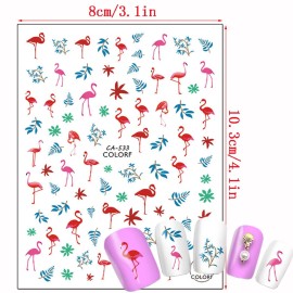 Animal Nail Art Stickers 3D Self-Adhesive Decals, Dog Cat Bear Unicorn Cattle Tiger Lion Flamingo Nail Art Design Holographic Pet Nail Decoration for Fingernail and Toenail Nail Supplies (7 Sheets) Animal Nail Art Stickers 3D Self-Adhesive Decals, Dog Cat Bear Unicorn Cattle Tiger Lion Flamingo Nail Art Design Holographic Pet Nail Decoration for Fingernail and Toenail Nail Supplies (7 Sheets)