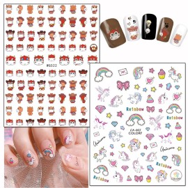 Animal Nail Art Stickers 3D Self-Adhesive Decals, Dog Cat Bear Unicorn Cattle Tiger Lion Flamingo Nail Art Design Holographic Pet Nail Decoration for Fingernail and Toenail Nail Supplies (7 Sheets) Animal Nail Art Stickers 3D Self-Adhesive Decals, Dog Cat Bear Unicorn Cattle Tiger Lion Flamingo Nail Art Design Holographic Pet Nail Decoration for Fingernail and Toenail Nail Supplies (7 Sheets)