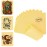 12PCS Blank Tattoo Skin Practice - 6x8 Double Sides Tattoo Practice Skin kit Silicone Pads Tattooing Microblading Practice Skin for Beginners(0.12CM Thick) yellow
