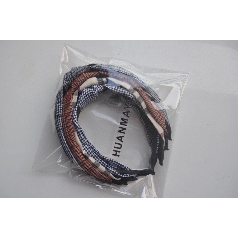 HUANMAYE Boho Headbands for Women Fashion No Slip Meartchy Vintage Womens Headbands Cross Elastic Hairbands Knotted Twist Top Knot Headband Head wrap Fashion Sport 8 pack