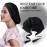 SOBONNY Silk Bonnet for Sleeping 100% Mulberry Silk Sleep Cap for Women Hair Care Night Cap with Adjustable Ribbons(Large, Black)