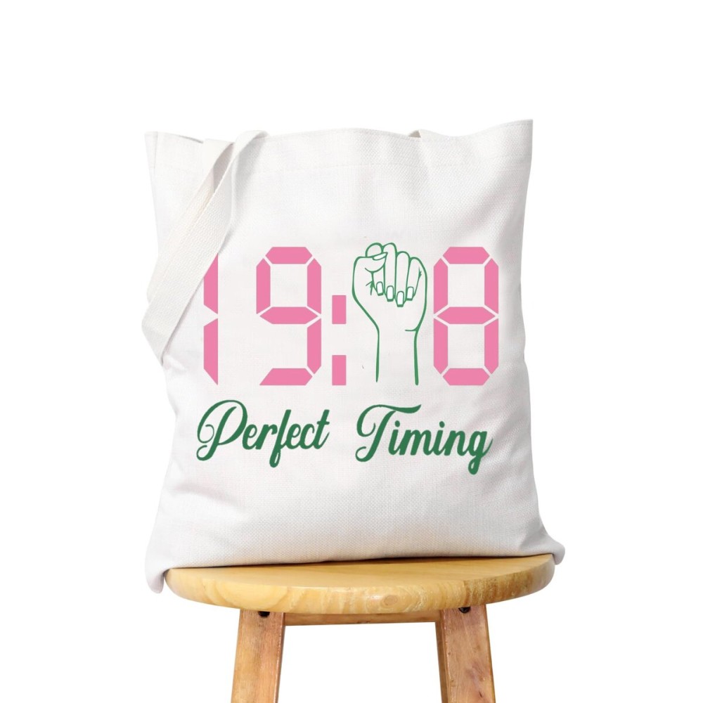 WCGXKO Sorority Gift Sorority Tote Bag Sorority Merchandise (Perfect 08 tote)