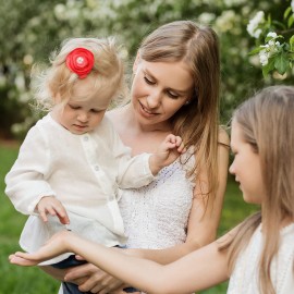 Cinaci 24 Pack Colorful Chiffon Rose Daisy Flower Hair Bows Fully Lined Alligator Hair Clips Handmade Soft Floral Small Hair Barrette Hair Pin Accessories for Baby Girls Newborns Infants Toddlers Kids