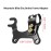 Qjaiune 0.87 Inch / 22mm Mountain Bike Disc Brake Frame Adapter Mounting Holder, Bicycle Disc Brake Conversion Brackets Suitable for BMX MTB