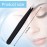 Honoson 3 Pieces Eyebrow Tweezers Stainless Steel Pointed Tip Pointed Hair Removal Tweezers Precision Splinter Plucking and Ingrown Hair Removal(Black)