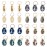 24 PCS Hair Jewelry for Women Braiding Hair Dreadlocks Ring Electroplated Shells Pendants Clips for DIY Shell Charms Hair Decorations for Braids (8 Colors)