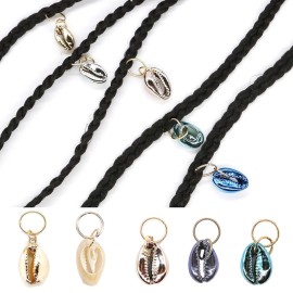 24 PCS Hair Jewelry for Women Braiding Hair Dreadlocks Ring Electroplated Shells Pendants Clips for DIY Shell Charms Hair Decorations for Braids (8 Colors) 24 PCS Hair Jewelry for Women Braiding Hair Dreadlocks Ring Electroplated Shells Pendants Clips for DIY Shell Charms Hair Decorations for Braids (8 Colors)