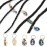 24 PCS Hair Jewelry for Women Braiding Hair Dreadlocks Ring Electroplated Shells Pendants Clips for DIY Shell Charms Hair Decorations for Braids (8 Colors)