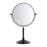 DOWRY Makeup Mirror 10x Magnification Vanity Mirror Tabletop Two-Sided Swivel Matte Black(10X)
