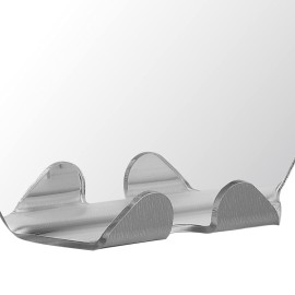 YUYTE Fogless Shower Mirror, Round Shape Man Shaving Anti Fog Wall Hanging Bathroom Shaving Mirror with Suction,Fogless Shatterproof Mirror for Man