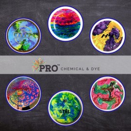 PRO Chemical Disc Golf Dye Starter Kit | Personalize Your Discs However You Want | Perfect for Beginners to Disc Dyeing | Stand Out from The Crowd | Pro Chem Disc Golf Dye Powder | 6
