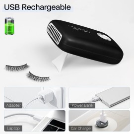 Buqikma Eyelash Fan Mini Lash Fan for Eyelash Extension Portable Lash Fan Dryer Handheld Rechargable USB Eyelash Fan with 3 Adjustable Speed Cooling Air Fan Eyelash Extension Application (Black) Buqikma Eyelash Fan Mini Lash Fan for Eyelash Extension Portable Lash Fan Dryer Handheld Rechargable USB Eyelash Fan with 3 Adjustable Speed Cooling Air Fan Eyelash Extension Application (Black)