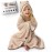 Premium Toddler Towels with Hood | Rayon Made from Bamboo Toddler Bath Towel | Large Hooded Towels for Toddlers | Toddler Towels for Girl Boy (Beige)