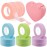 Rolybag 4 Colors Eyelash Extension Tape Breathable Eyelash Tape with Heart Shaped Tape Cutter Adhesive Non Woven Eyelash Tape Ladies Makeup Eyelash Tape Kits (Style A)