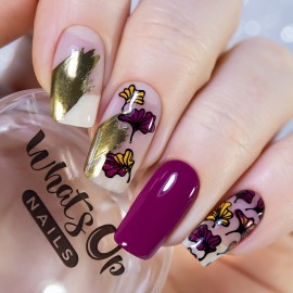 Whats Up Nails - B071 The Whole Nine Gourds Stamping Plate for Autumn Nail Art Design