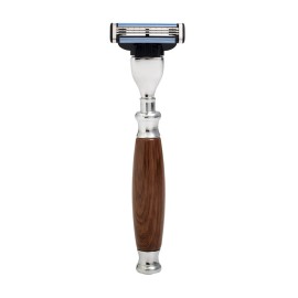 Union Razors SS4RZ Razor with Wood Handle - Brown