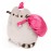 GUND Santa Claws Pusheen Holiday Plush Stuffed Animal Cat, Gray and Pink, 9.5