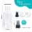 YONKAN 2oz Glass Spray Bottle, Fine Mist Boston Glass Bottles with Black Fine Mist Sprayer Small Clear Bottles for Essential Oils, Bath, Beauty, Hair & Cleaning, Clear, Pack of 48