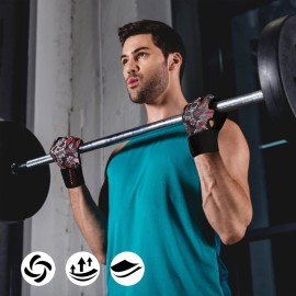 RYMNT Full Fingers Workout Gloves for Men,Padded Weight Lifting Gloves with Wrist Wrap Support for Gym Fitness Weightlifting Exercise, Bodybuilding & Strength Training.Skull-Small RYMNT Full Fingers Workout Gloves for Men,Padded Weight Lifting Gloves with Wrist Wrap Support for Gym Fitness Weightlifting Exercise, Bodybuilding & Strength Training.Skull-Small