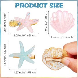 WILLBOND 12 Pieces Artificial Shell Pearl Starfish Seashell Hair Clip Set Acrylic Resin Women Lady Hair Clip Headdress Hairstyle Tool Accessories Beach Wedding Supplies WILLBOND 12 Pieces Artificial Shell Pearl Starfish Seashell Hair Clip Set Acrylic Resin Women Lady Hair Clip Headdress Hairstyle Tool Accessories Beach Wedding Supplies