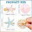 WILLBOND 12 Pieces Artificial Shell Pearl Starfish Seashell Hair Clip Set Acrylic Resin Women Lady Hair Clip Headdress Hairstyle Tool Accessories Beach Wedding Supplies