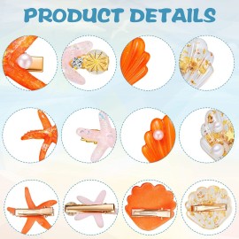 WILLBOND 12 Pieces Artificial Shell Pearl Starfish Seashell Hair Clip Set Acrylic Resin Women Lady Hair Clip Headdress Hairstyle Tool Accessories Beach Wedding Supplies WILLBOND 12 Pieces Artificial Shell Pearl Starfish Seashell Hair Clip Set Acrylic Resin Women Lady Hair Clip Headdress Hairstyle Tool Accessories Beach Wedding Supplies