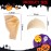 Wehhbtye Halloween Latex Bald Caps with Bald Head Wigs for Adult Costume and Theme Party