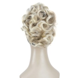 Aimole 6 Short Curly Synthetic Ponytail Clip in Claw Extensions 80g with a jaw/claw clip(15BT613)