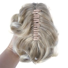 Aimole 6 Short Curly Synthetic Ponytail Clip in Claw Extensions 80g with a jaw/claw clip(15BT613)