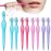 8 Pcs Small Eyebrow Razor for Women Portable Face Razors for Women Facial Hair Lip Trimmer Hair Shaving Removal Tool Dermaplaning Tool Eyebrow Shaver with Safety Cap for Makeup Face Care, 4 Colors